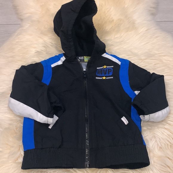 Mick & Mack Zipper Jacket and Weatherproof Pants in Blue/Black size 18M - Picture 2 of 8